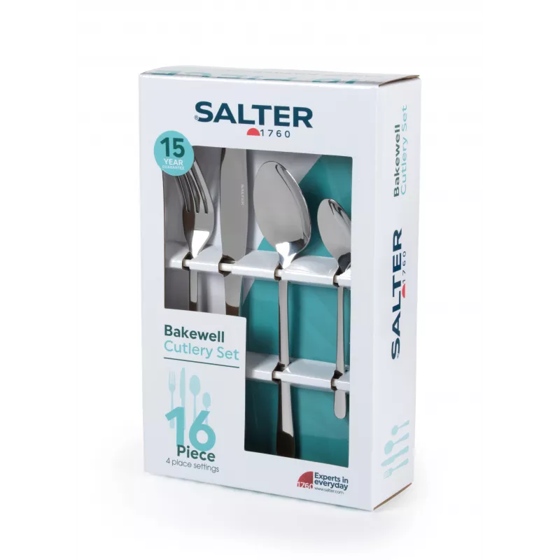 Salter BW065272EU7 Bakewell 16-Piece Cutlery Set