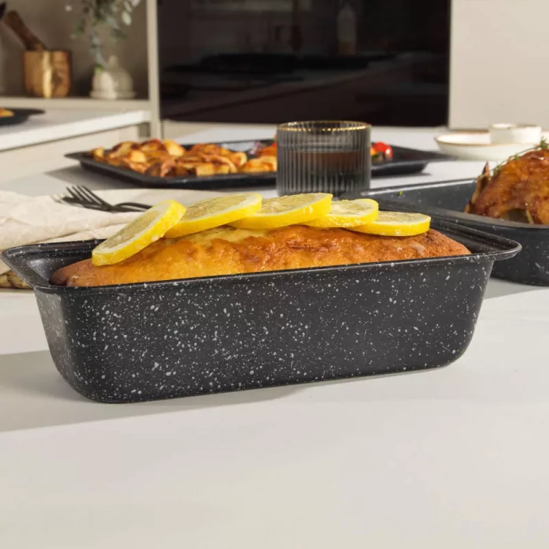 Salter BW070371EU7 Marblestone 27cm Loaf Pan, Silver