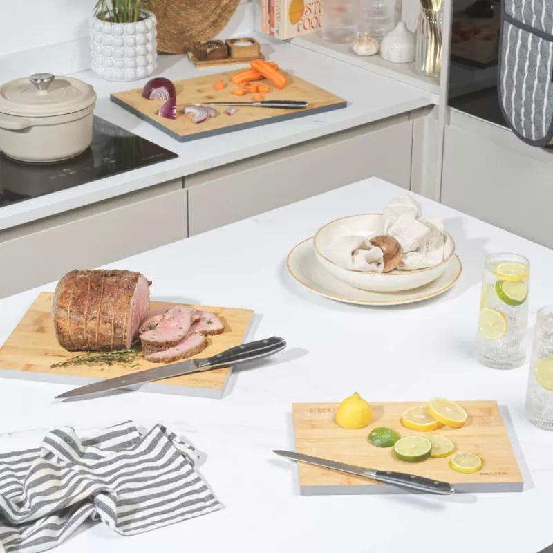 Salter BW072812EU7 3 Piece Bamboo Chopping Board Set