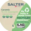 Salter BW12877AS Cosmos Ceramic Non-Stick 16cm Saucepan, Black Exterior, Cream Interior, Induction Compatible
