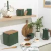Salter BW12898G Toronto 3-Piece Canister Set, Green