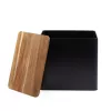 Salter BW128991 Toronto Bread Bin, Black/Wooden