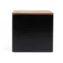 Salter BW128991 Toronto Bread Bin, Black/Wooden