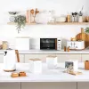 Salter BW128991W Toronto Bread Bin, White/Wooden