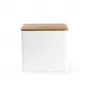 Salter BW128991W Toronto Bread Bin, White/Wooden