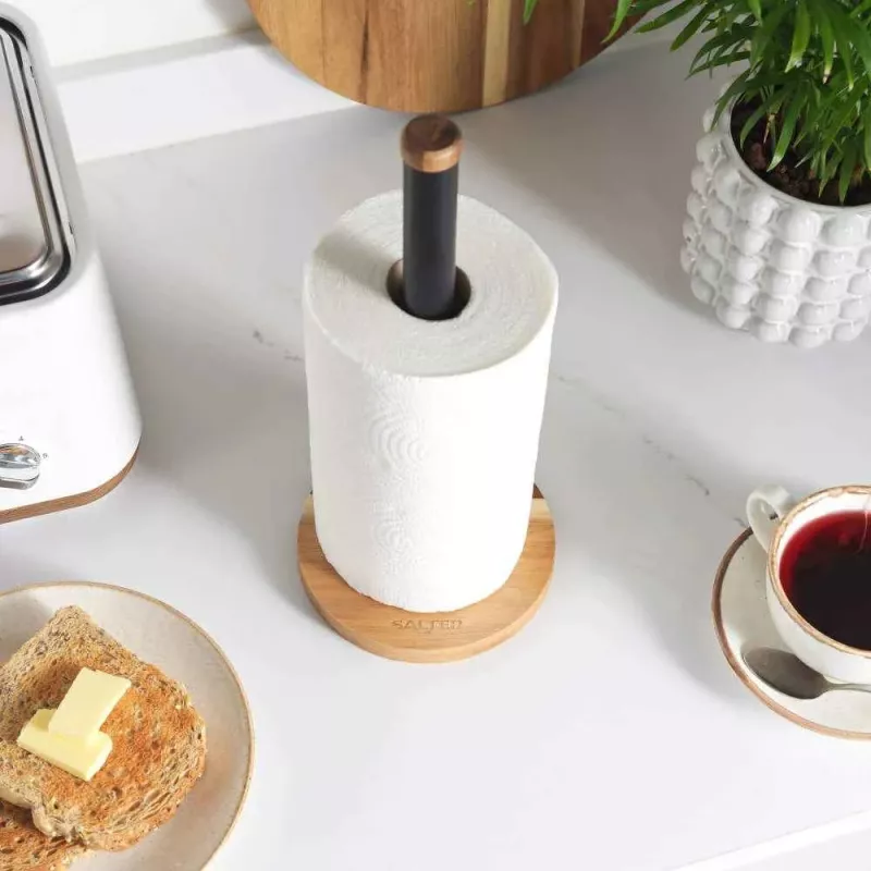 Salter BW135651EU7 Toronto Kitchen Roll Holder, Black