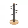 Salter BW1356611EU7 Toronto Mug Tree, Wood/Black
