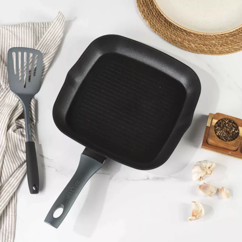 Salter BW13594DU Megastone Excellence 28cm Griddle Pan, Grey