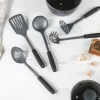 Salter BW13601DU Excellence 5 Piece Kitchen Utensil Set with Rotating Stand, Black and Silver