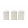 Salter BW13729OEU7 Pebble 3 Piece Canister Set Stone, Beige