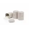 Salter BW13729OEU7 Pebble 3 Piece Canister Set Stone, Beige