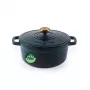 Salter BW13771GR Chester 3.4L Cast Iron Casserole Pot 24 cm, Green