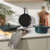 Salter BW13772GR Chester 2.8L Shallow Cast Iron Casserole Pot 30 cm, Green