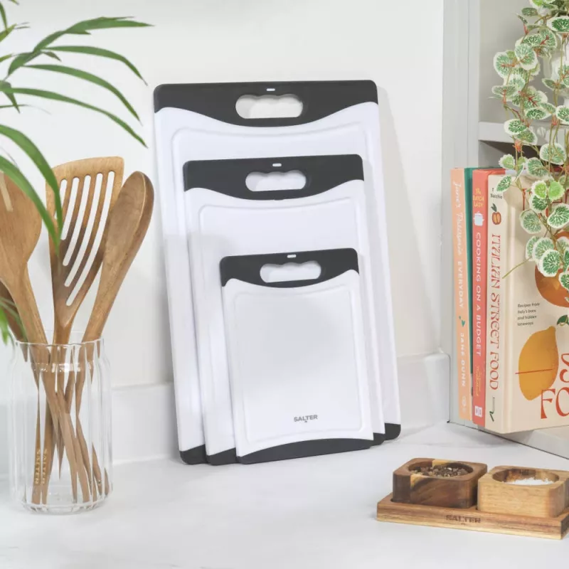 Salter BW13904 3 Piece Double-Sided Chopping Board Set