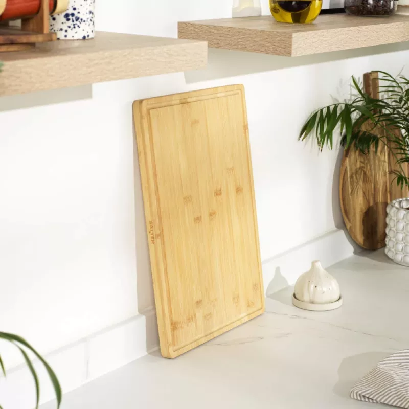 Salter BW14109 Simple Prep Bamboo Chopping Board 45 x 30 cm