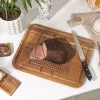 Salter BW14194 Acacia Carving Board with Stainless Steel Spikes and Juice Groove