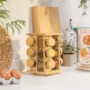 Salter BW14238 Bamboo Rotating Spice Rack with 16 Glass Jars