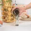 Salter BW14238 Bamboo Rotating Spice Rack with 16 Glass Jars