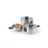 Salter BW14354 Stack-In Stainless Steel 3 Piece (16/22/24 cm) Stockpot Set