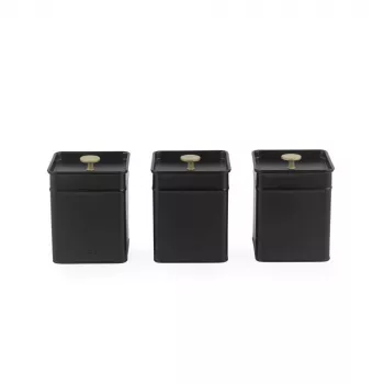 Salter BW14370 Alchemy 3-Piece Canister Set, Black