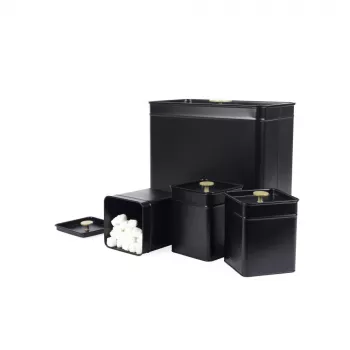 Salter BW14372 Alchemy 4-Piece Countertop Set, Black