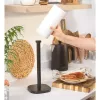 Salter BW14445 Kuro Kitchen Roll Holder, Black