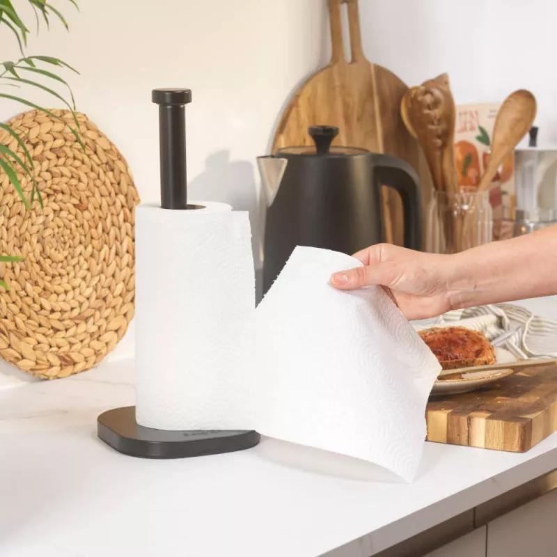 Salter BW14445 Kuro Kitchen Roll Holder, Black