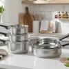 Salter BW14629 Expert 5 Piece Pan Set - Forged Aluminium, Non-Stick, Induction Compatible, Black