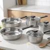 Salter BW14629 Expert 5 Piece Pan Set - Forged Aluminium, Non-Stick, Induction Compatible, Black