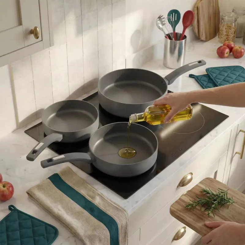 Salter BW14713 Alto 20cm Fry Pan - Forged Aluminium, Induction Compatible, Black