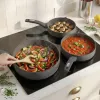 Salter BW14714 Alto 24cm Fry Pan - Forged Aluminium, PFOA-Free Non-Stick, Induction Compatible, Charcoal Grey