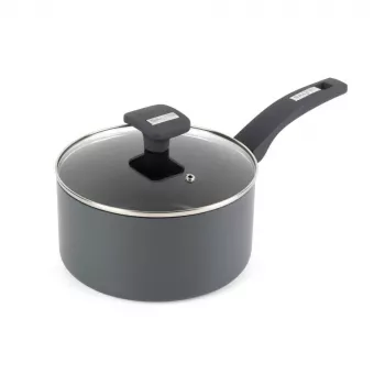Salter BW14720 Alto 20cm Saucepan - Forged Aluminium, Non-Stick, Induction Compatible, Black