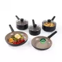 Salter BW14738 Ceramic 5 Piece Pan Set - Megastone Non-Stick, Induction Compatible