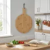 Salter BW14821 Toronto 12 inch Pizza Board & Cutter Set - Acacia Wood, Stainless Steel Rocker Cutter, Gift Box
