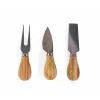 Salter BW14823 Bamboo Cheese Board with 3-Piece Knife Set