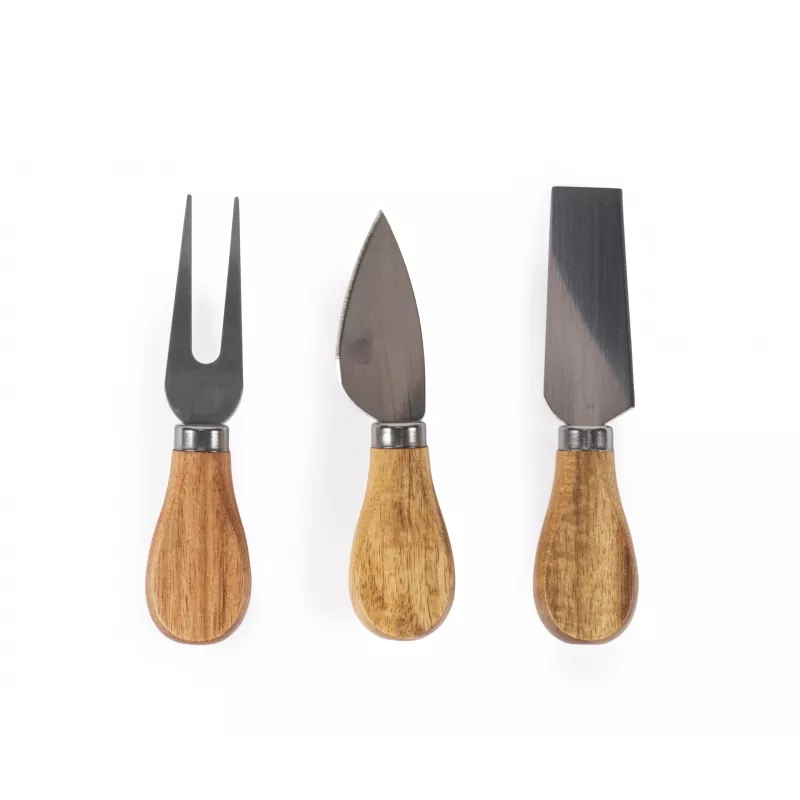 Salter BW14823 Bamboo Cheese Board with 3-Piece Knife Set