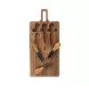 Salter BW14826 Toronto Cheese Board Set, Acacia Wood, 3 Knives