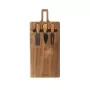Salter BW14826 Toronto Cheese Board Set, Acacia Wood, 3 Knives