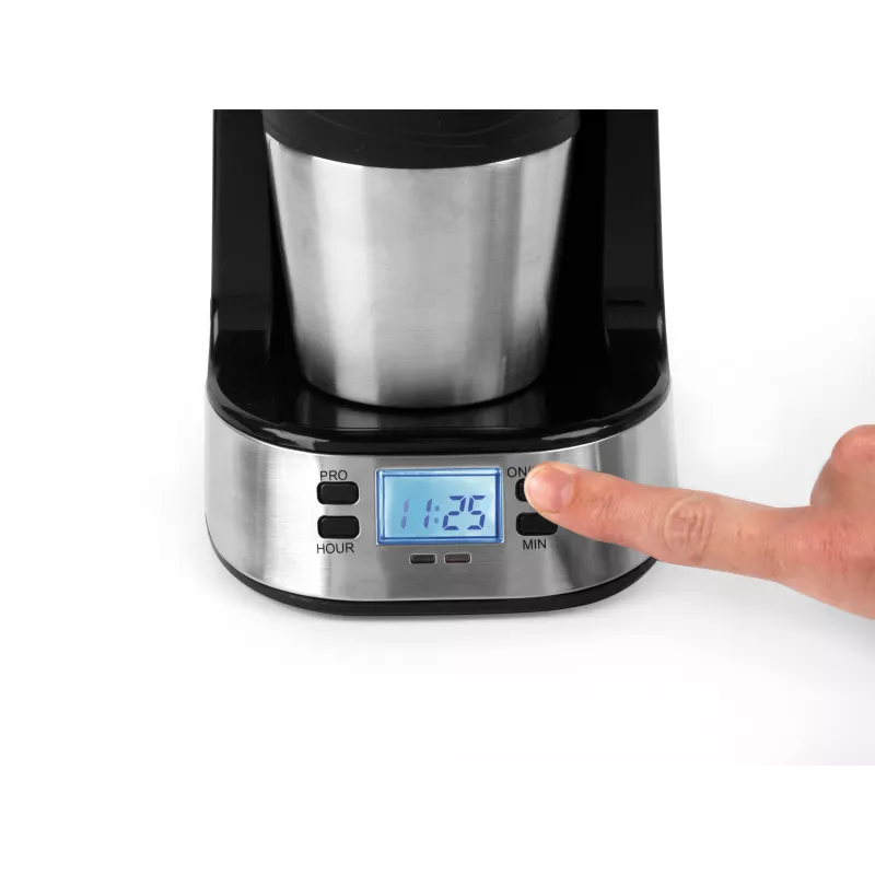 Salter EK2732FVDE Digital Coffee Maker - 1.5L, 12 Cups, Black and Silver