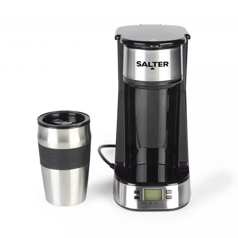 Salter EK2732FVDE Digital Coffee Maker - 1.5L, 12 Cups, Black and Silver