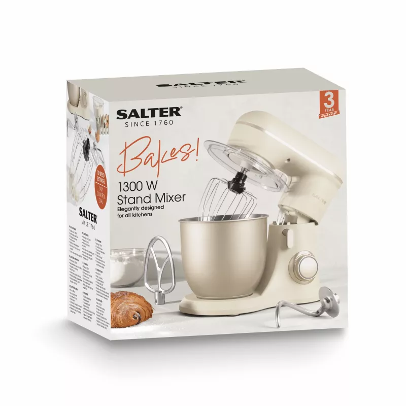 Salter EK5511SBOFVDE Bakes Stand Mixer 1000W 5L Black