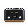 Salter EK5823BLKVDE Toronto 4-Slice Toaster - Black Stainless Steel