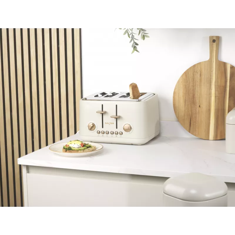 Salter EK5823OBVDE Pebble 4-Slice Toaster - Obsidian Black