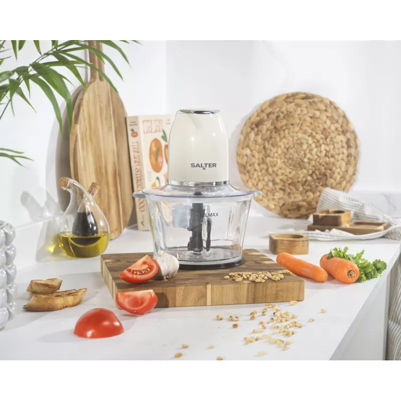 Salter EK6686CRMVDE Retro Food Chopper 200W 0.5L Cream