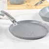 Salter Marblestone 25cm Pancake Pan - Ultra Non-Stick, Induction Compatible, Grey
