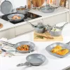 Salter Marblestone 25cm Pancake Pan - Ultra Non-Stick, Induction Compatible, Grey