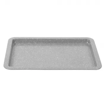 Salter Marblestone 37cm Baking Tray - Non-Stick Carbon Steel, Grey Marblestone Effect