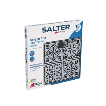 Salter SA00702TCFEU12 Tanger Tile Electronic Kitchen Scale, 5 kg / 1 g, Multi-coloured