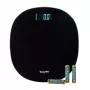 Salter SA00709BFEU12 Round Electronic Bathroom Scale, Black, 180 kg Capacity, Toughened Glass