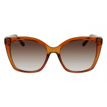 Salvatore Ferragamo SF1026S-261 Women's Cat Eye Sunglasses Havana Brown Gradient 54mm
